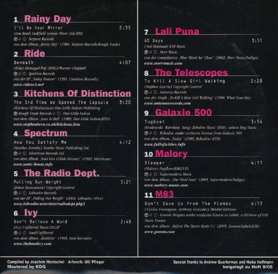 Rare Trax Vol. 41 (Clouds like Sugar): back cover